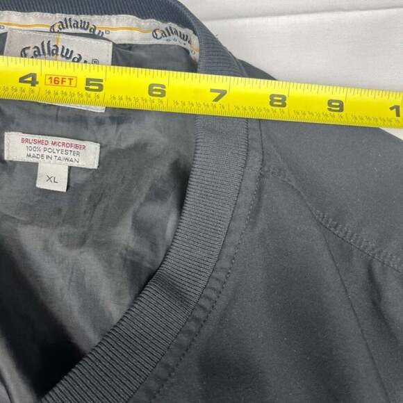 Callaway Golf Sport Outerwear Shirt Size XL Black Brushed Microfiber Jacket - Picture 5 of 13
